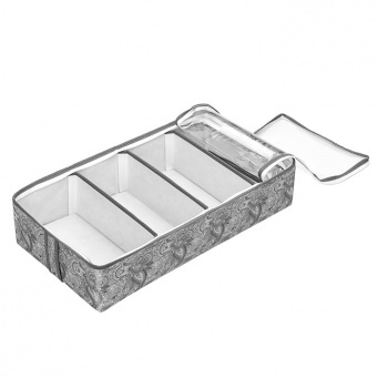 Купить Органайзер для обуви на 4 бокса Grey Flower