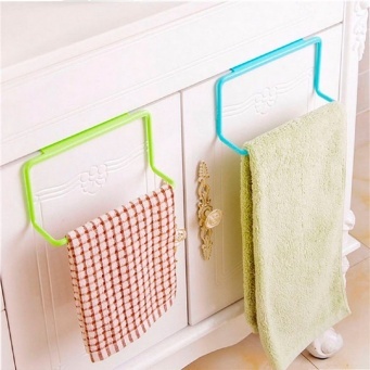 Купить Держатель для полотенец на дверцу шкафа, голубой