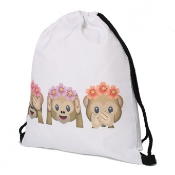 Купить Сумка-мешок для сменной обуви "Three monkeys"