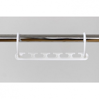 Купить Подвесной органайзер для вешалок и аксессуаров, белый, 8 шт