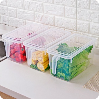 Купить Контейнер для холодильника с ручкой, прозрачный