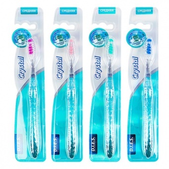 Купить Зубная щётка "D.I.E.S. Crystal" средней жёсткости, 1 шт