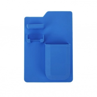 Купить Органайзер для бритвы и зубной пасты силиконовый, голубой