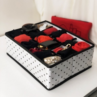 Купить Органайзер для нижнего белья Eco White, 18 ячеек (31х24х11 см)