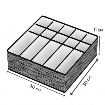 Купить Органайзер для нижнего белья и бюстгальтеров Liverpool (10 ячеек и 5 секций)