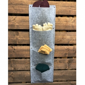 Купить Вертикальный органайзер подвесной с 4 карманами, фетр (30х100 см)