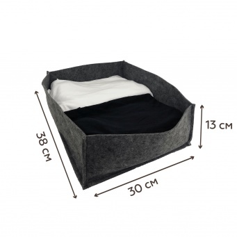 Купить Коробка для хранения, фетр (38х30х13 см)