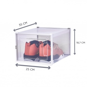 Купить Коробка для хранения обуви большого размера Premium, набор из 4 шт. (25*18,7*35)