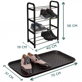 Купить Комплект лоток для обуви + полка на 4 яруса