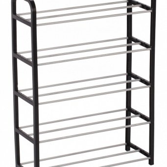 Купить Полка для обуви черная, 5 ярусов