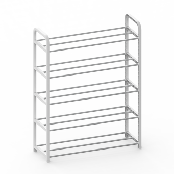 Купить Полка для обуви белая, 5 ярусов