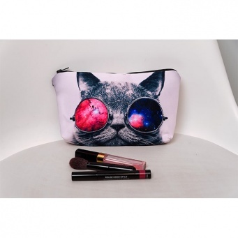Купить Косметичка Cat in glasses, 20х14х4
