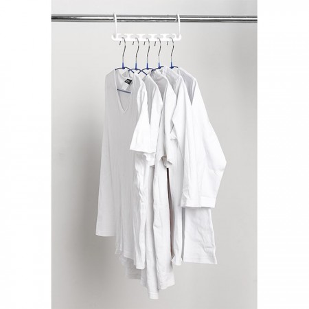 Купить Подвесной органайзер для вешалок и аксессуаров, белый, 8 шт