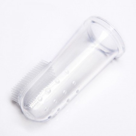 Купить Зубная щётка детская, силиконовая, на палец, от 3 мес