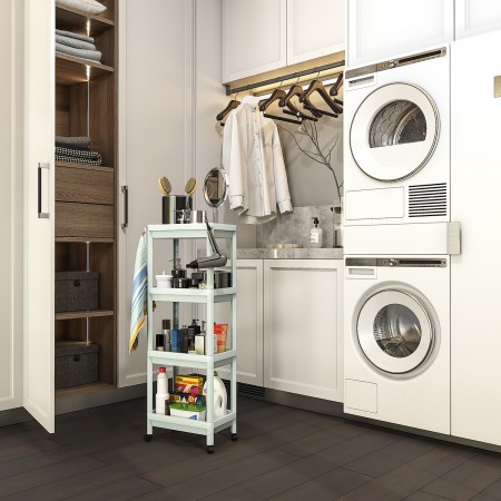 Купить Этажерка Provence 4 яруса на съемных колесиках