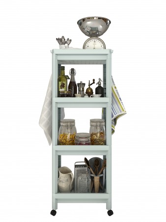 Купить Этажерка Provence 4 яруса на съемных колесиках