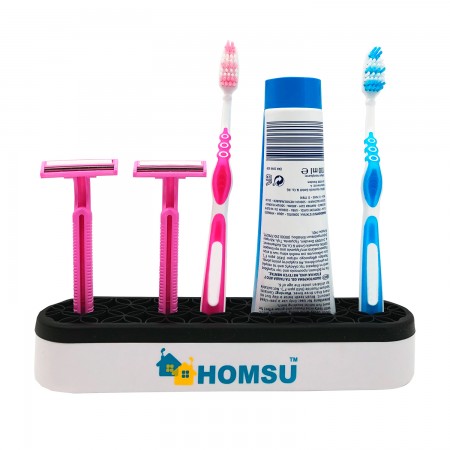 Купить Подставка для косметики, украшений и зубных щеток, черная