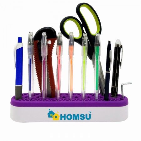 Купить Подставка для косметики, украшений и зубных щеток, фиолетовая