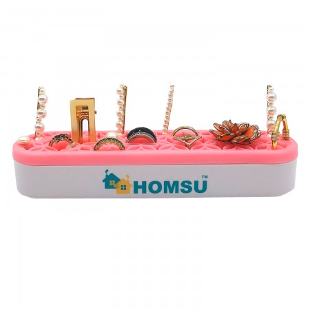 Купить Подставка для косметики, украшений и зубных щеток, розовая