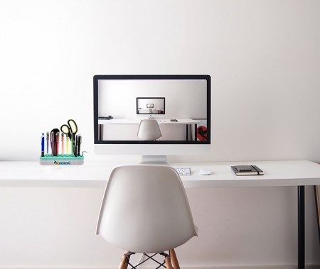 Купить Подставка для косметики, украшений и зубных щеток, зеленая