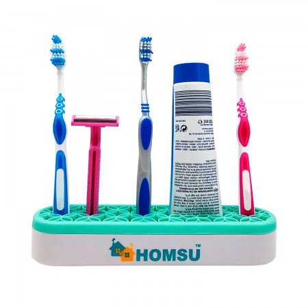 Купить Подставка для косметики, украшений и зубных щеток, зеленая