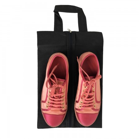 Купить Мешок для обуви на молнии (40x25см) Premium Black