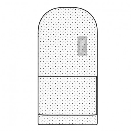 Купить Чехол-портплед для одежды до 7 вешалок Eco White (шубы, платья, костюмы (120x60x10)