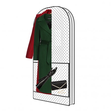 Купить Чехол-портплед для одежды до 7 вешалок Eco White (шубы, платья, костюмы (120x60x10)