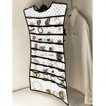 Купить Органайзер-платье для украшений, аксессуаров и мелочей Eco White (45х75 см)