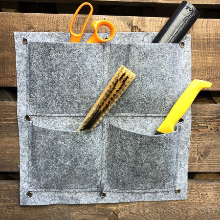 Купить Квадратный органайзер подвесной с 4 карманами, фетр (35х35 см)