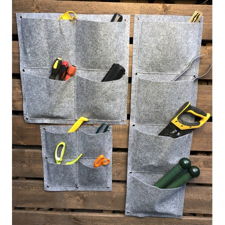 Купить Квадратный органайзер подвесной с 4 карманами, фетр (35х35 см)