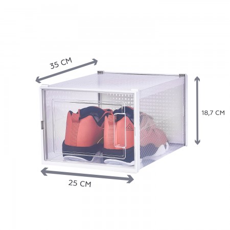 Купить Коробка для хранения обуви большого размера Premium, набор из 4 шт. (25*18,7*35)