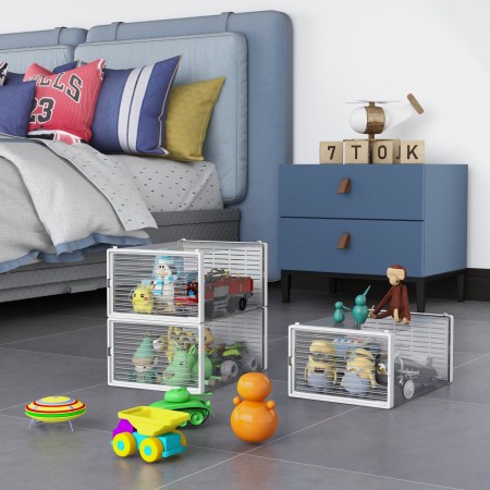 Купить Коробка для хранения обуви Crystal Clear, набор из 6шт, белые (34x24x16cm)