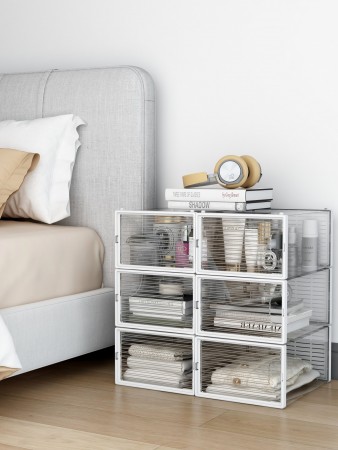 Купить Коробка для хранения обуви Crystal Clear, набор из 6шт, белые (34x24x16cm)