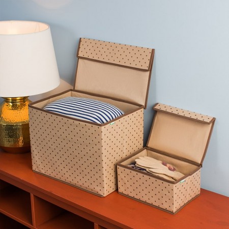 Купить Коробка для хранения вещей с крышкой (25х19х13 см)