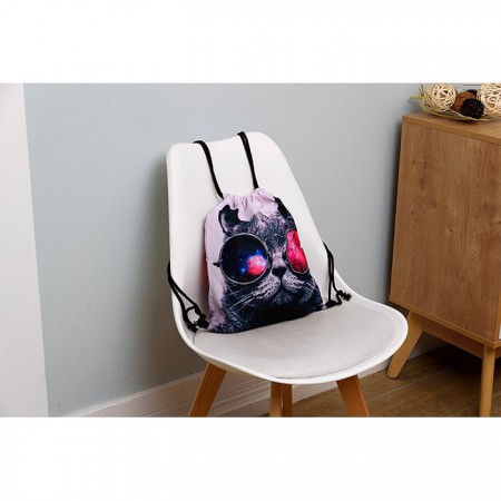 Купить Сумка-мешок для сменной обуви Cat in glasses